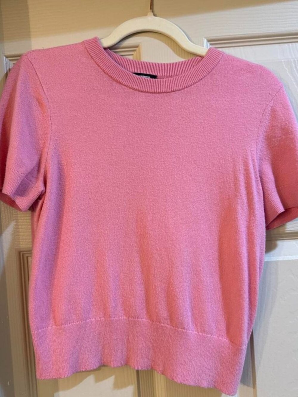 Express pink short-sleeve sweater
